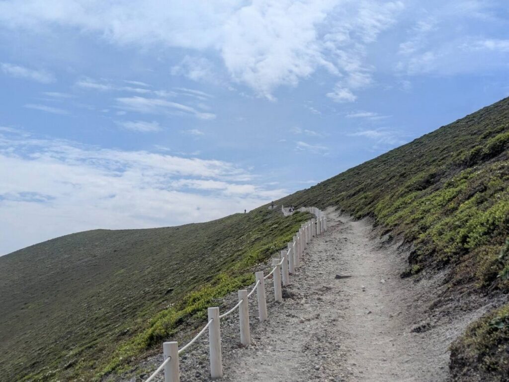 尾根登山道画像