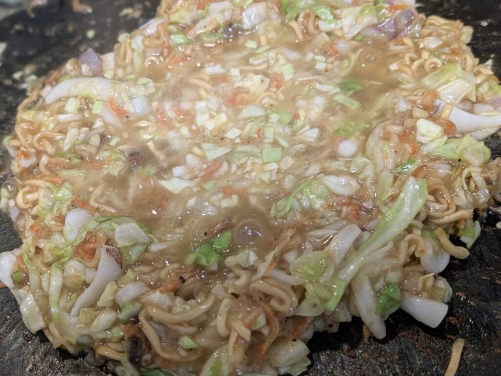 ベビースターもんじゃ焼き画像