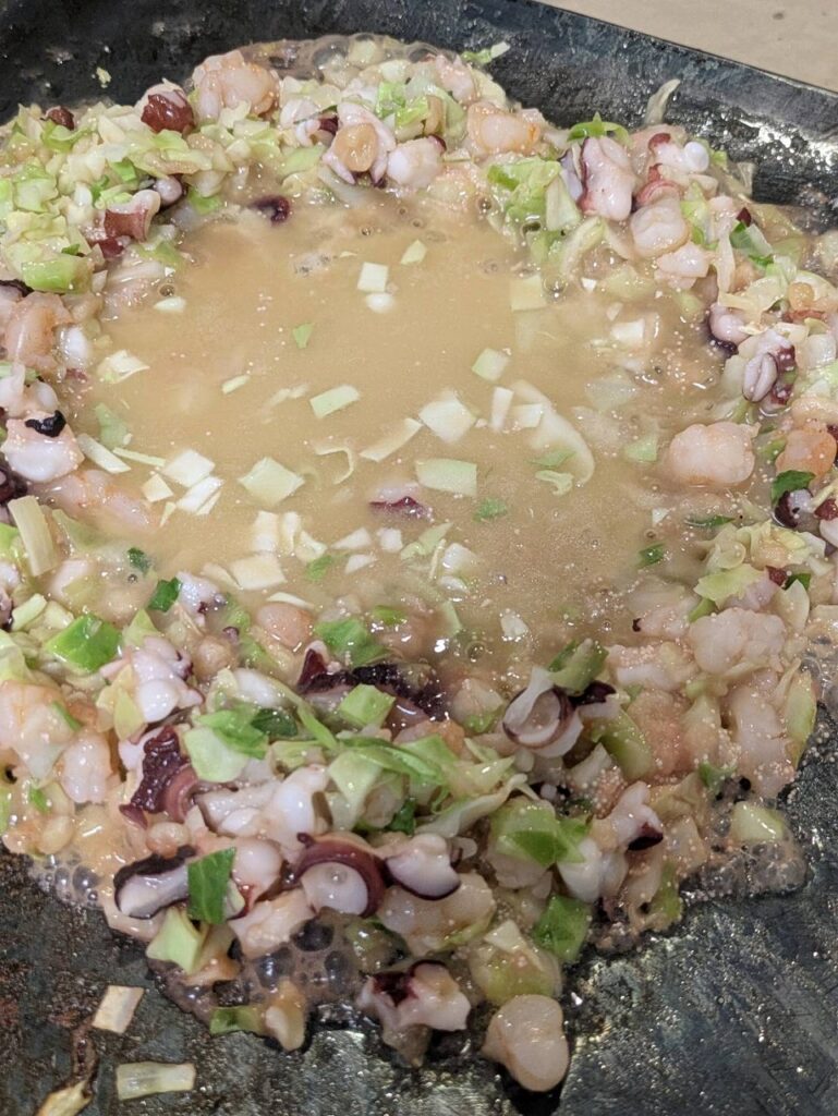 タコもんじゃ焼き画像