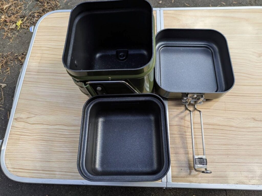 クッカー概要写真。
鍋、フライパン、蒸し器の画像