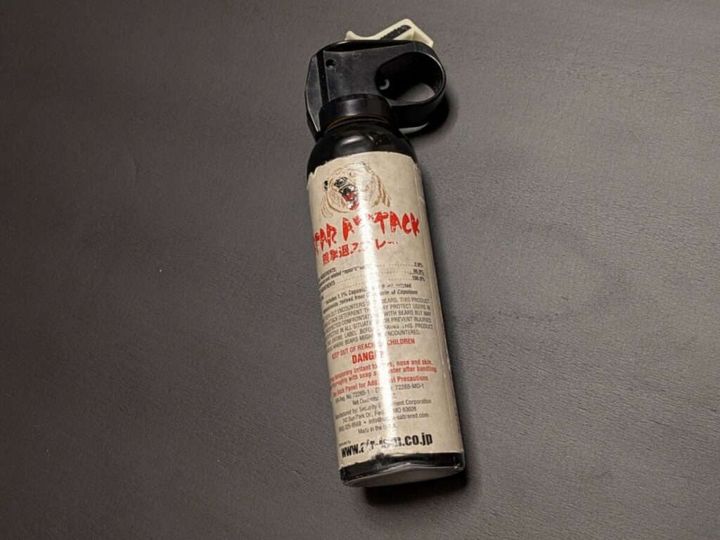 ベアスプレーのボトル