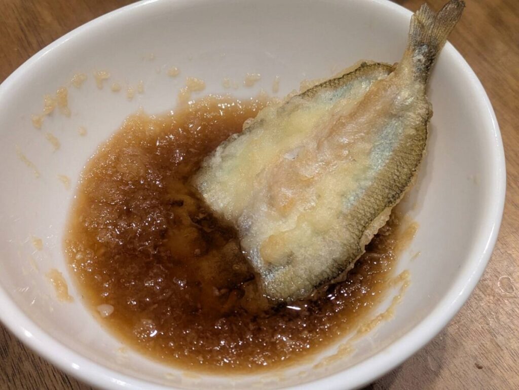 天ぷらにされたチカ