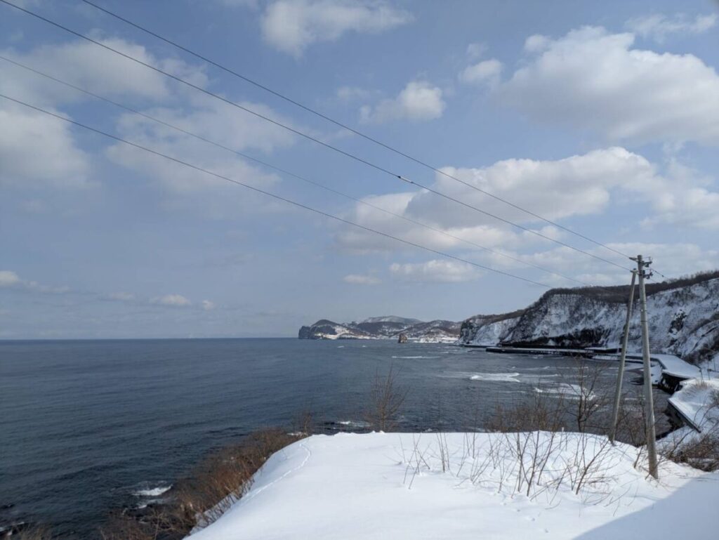 高台から望む日本海