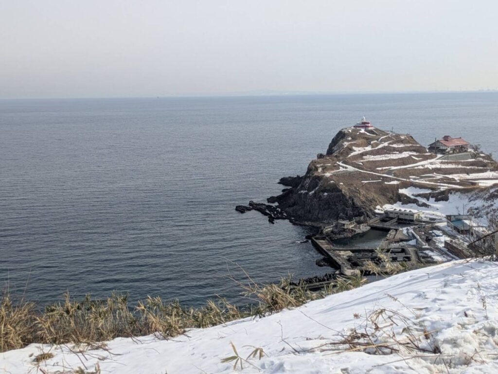 高場から石狩湾を眺める