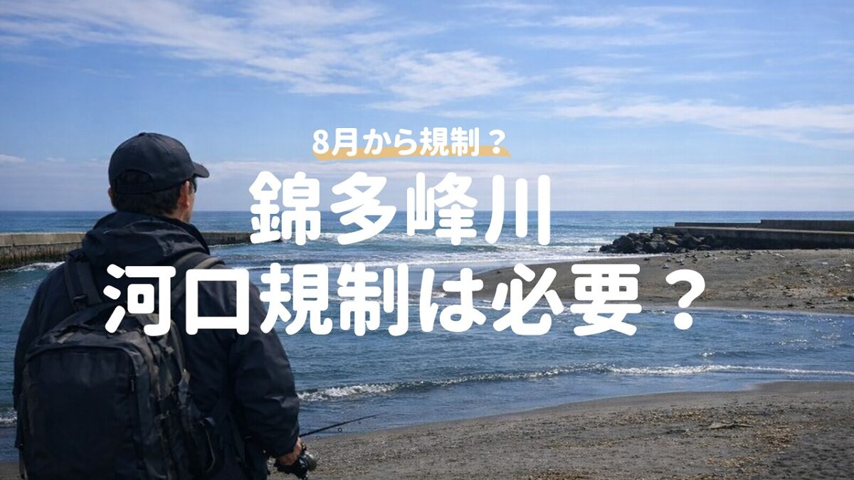 錦多峰川を眺める釣り人