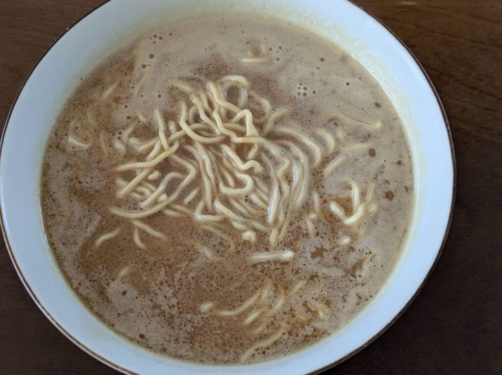 札幌濃厚味噌ラーメンの完成した画像