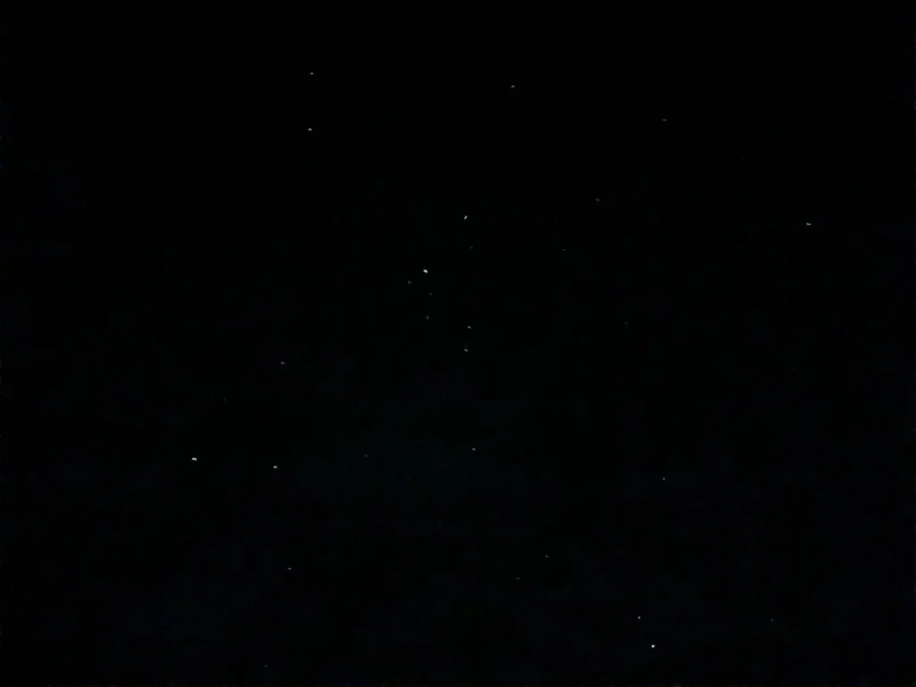 天塩町から眺める満天の星の画像